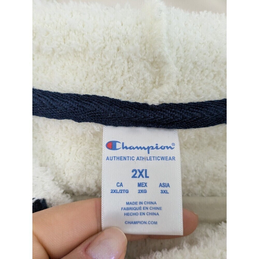 Champion Women's Soft Knit Light Blue & Navy Lounge Pajama Set Top & Shorts 2XL - Picture 4 of 11